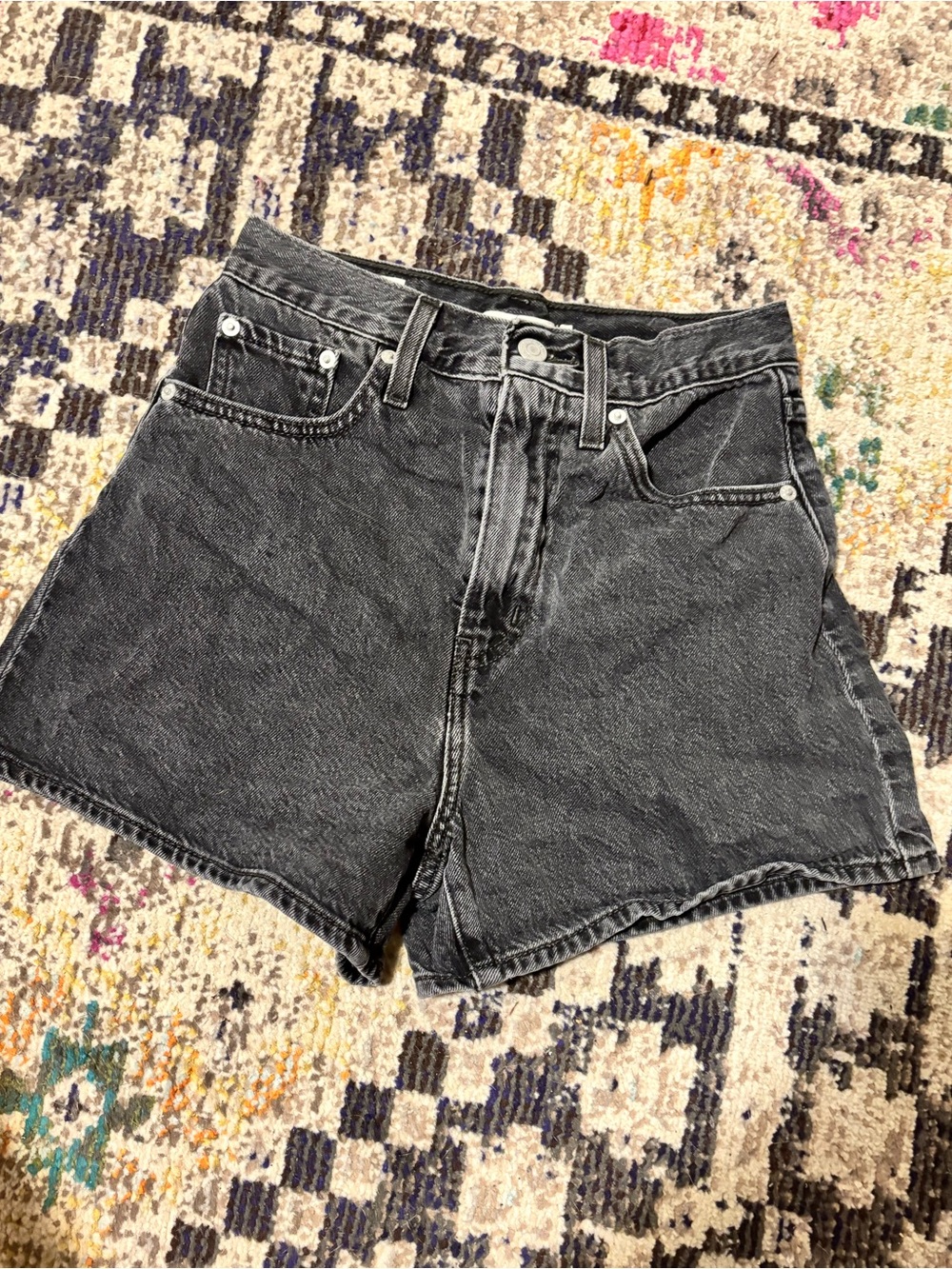 Levi’s black denim shorts- sz 24
